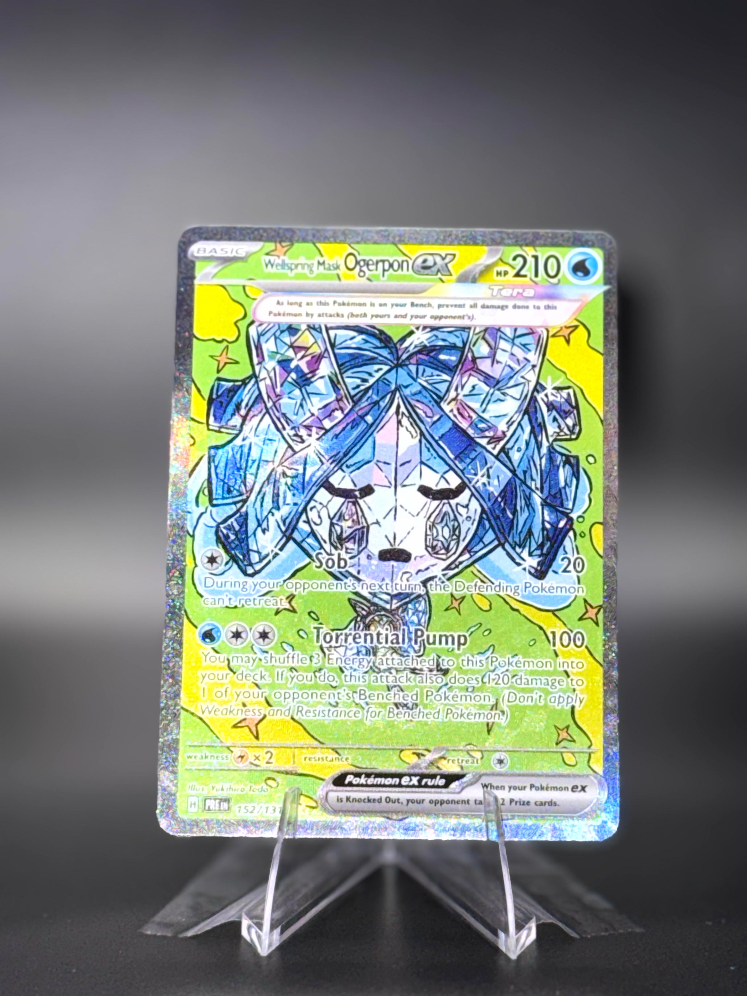 Wellspring Mask Ogerpon ex • 152/131 Prismatic Evolutions Special Illustration Rare • Near Mint • Holofoil