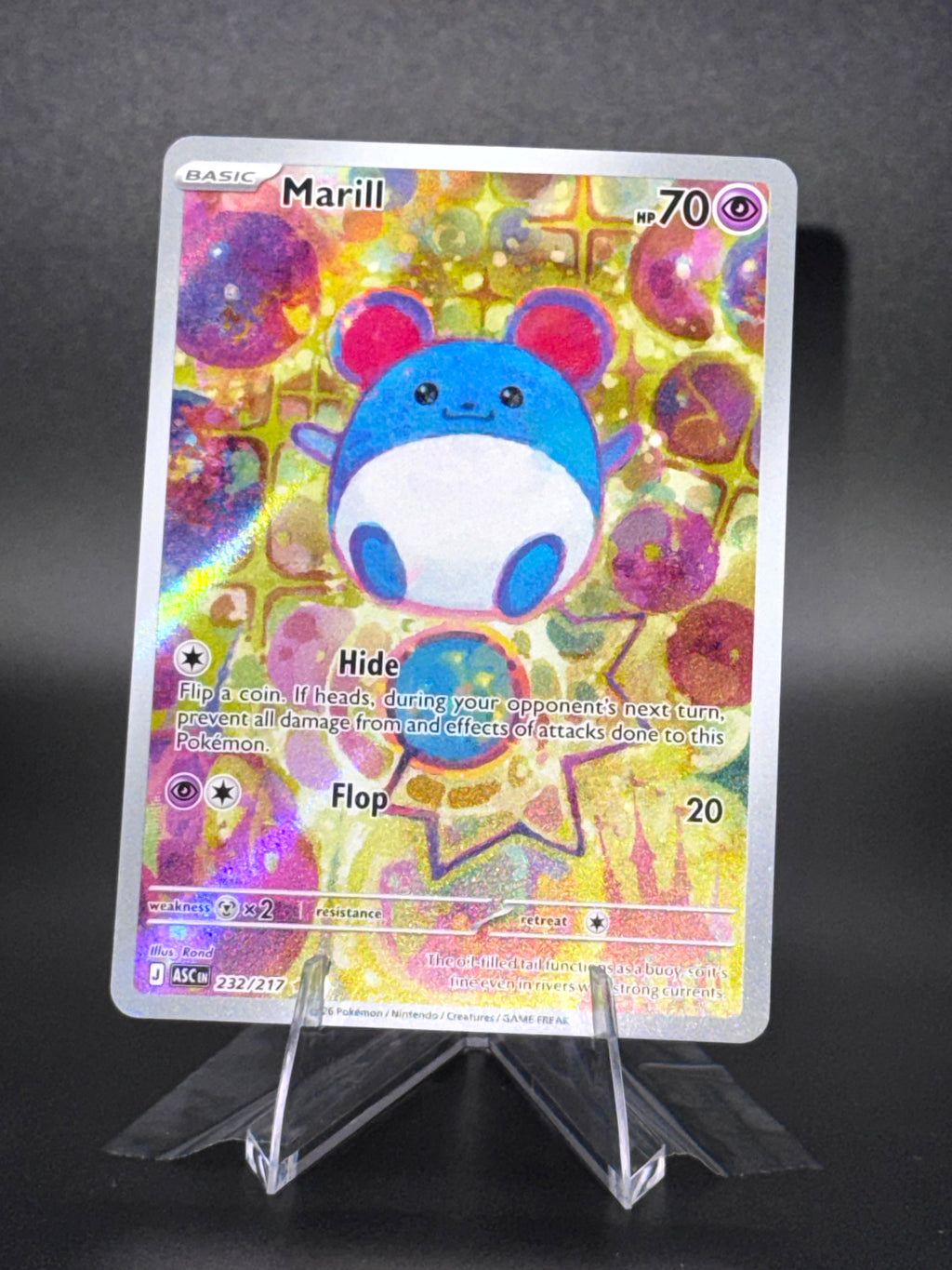 Marill • 232/217 Ascended Heroes Illustration Rare • Near Mint • Holofoil