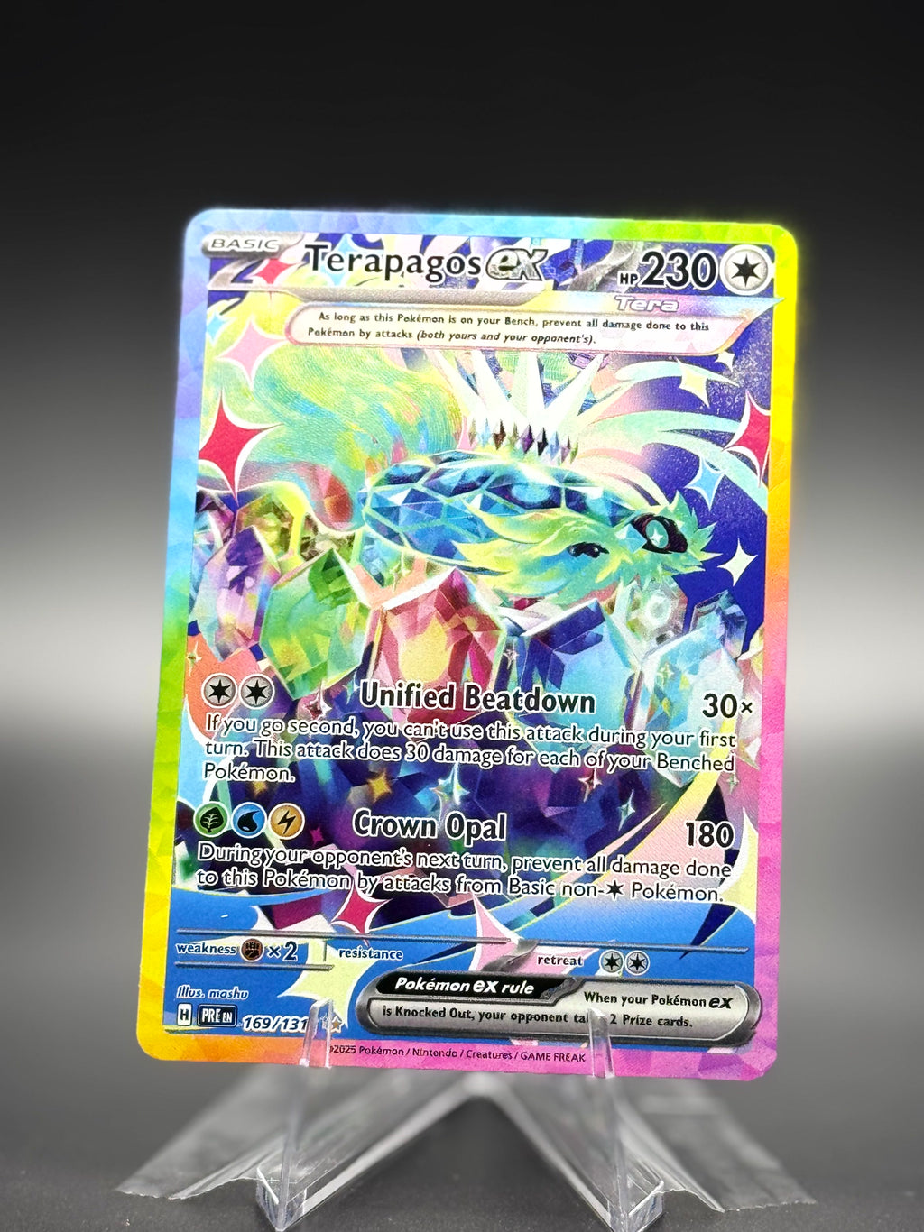Terapagos ex • 169/131 Prismatic Evolutions Special Illustration Rare • Near Mint • Holofoil