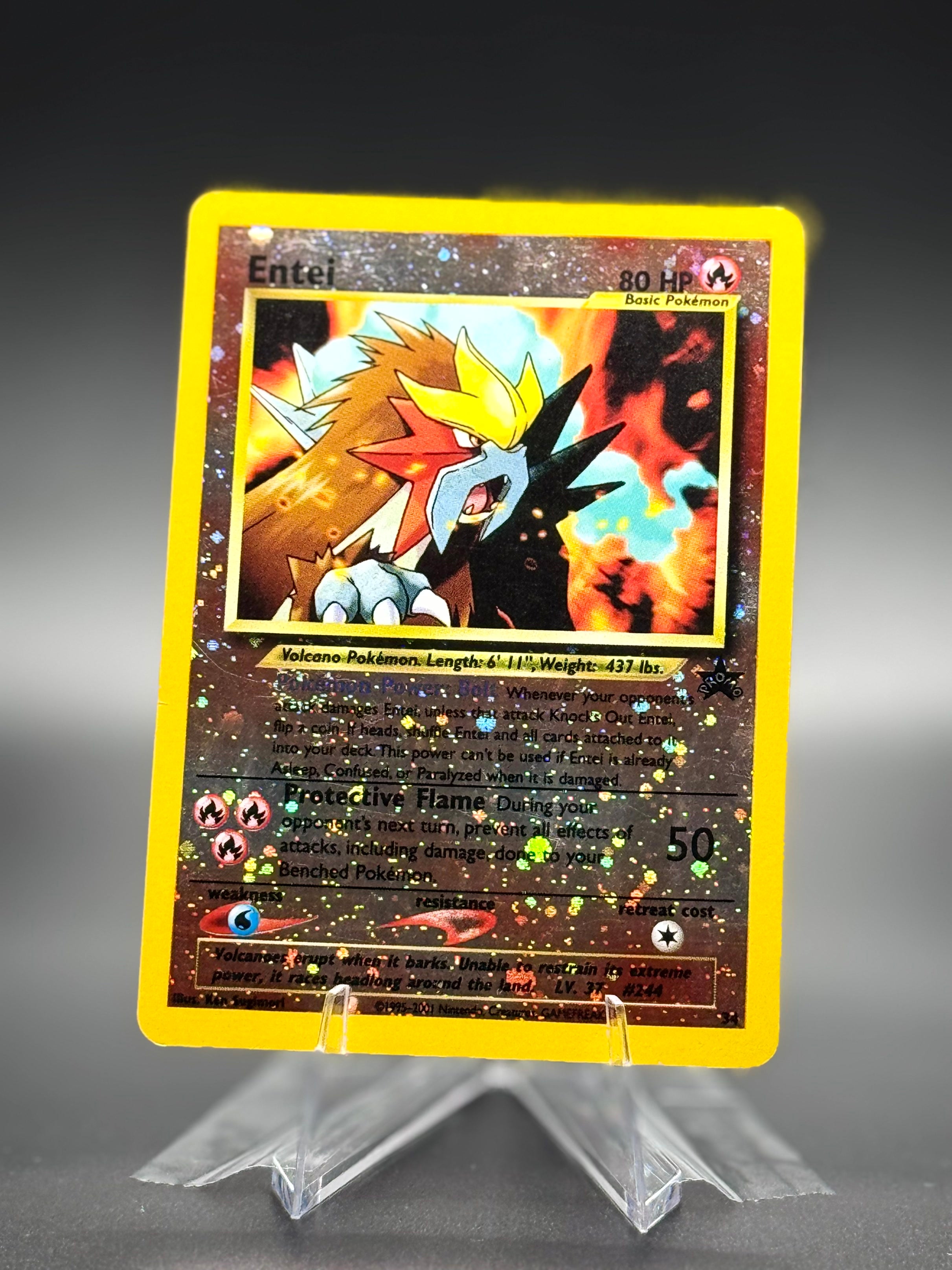 Entei • 34 WoTC Promo Promo • Near Mint • Reverse Holofoil