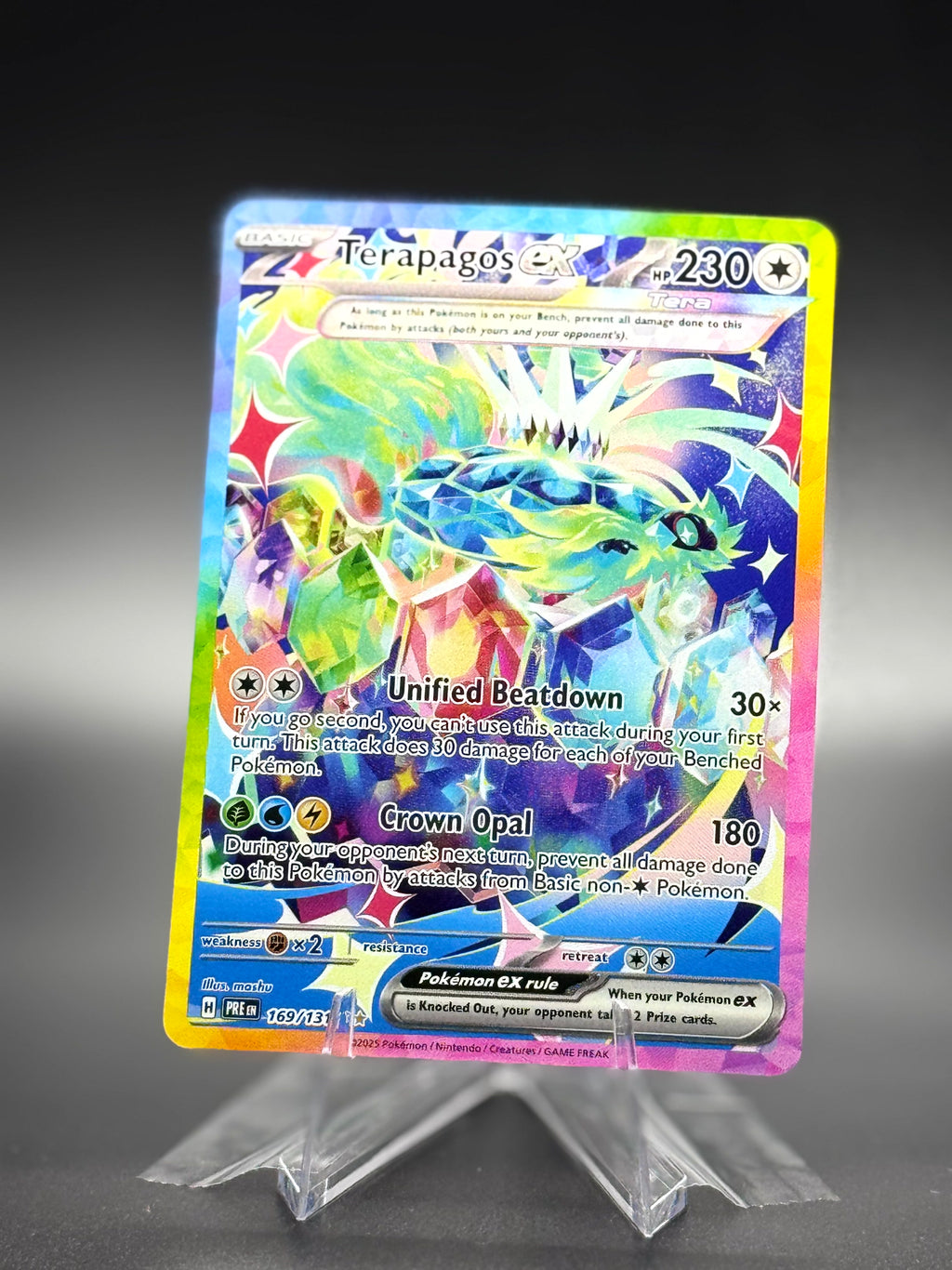 Terapagos ex • 169/131 Prismatic Evolutions Special Illustration Rare • Near Mint • Holofoil (Copy)