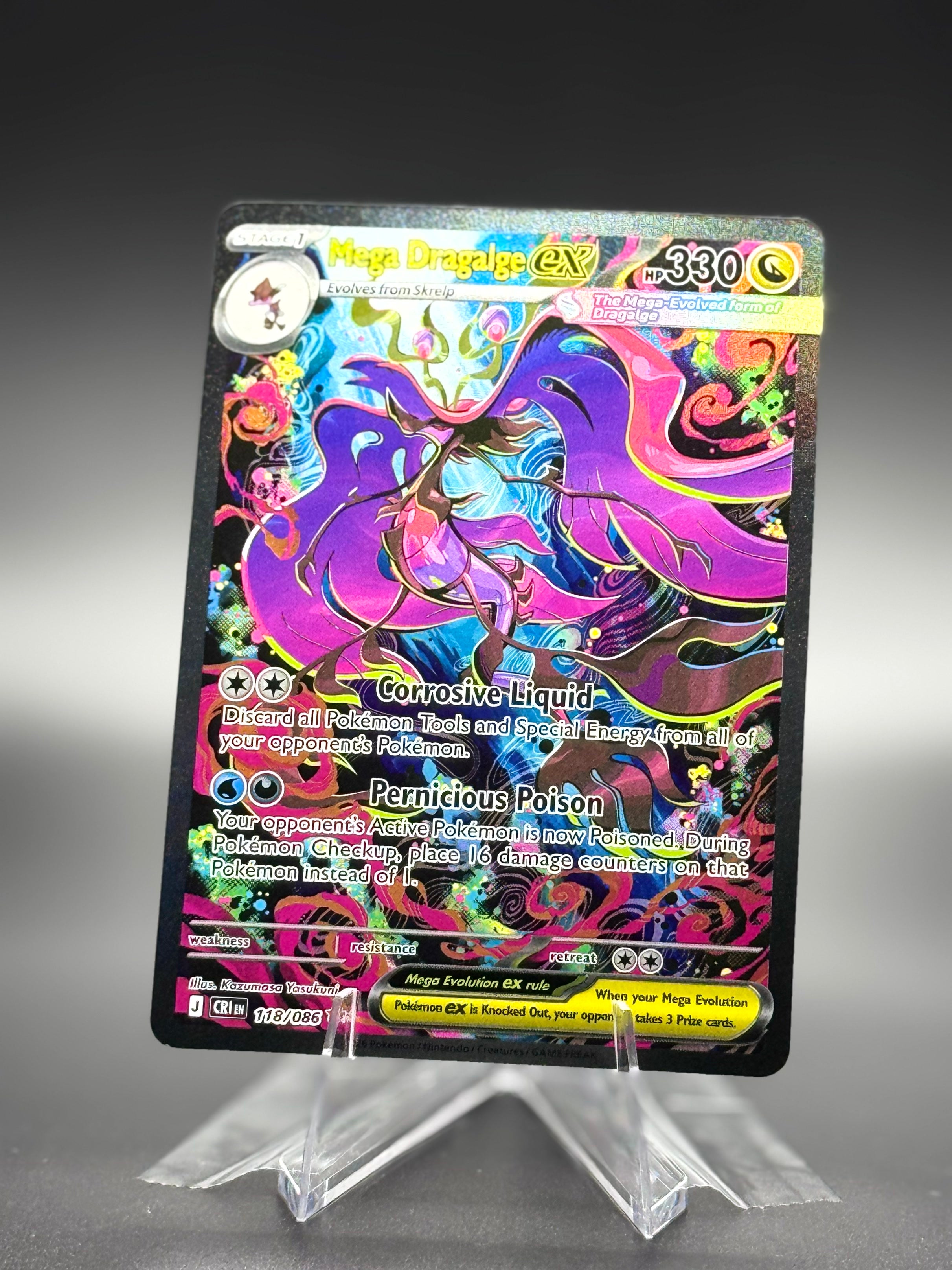 Mega Dragalge ex • Chaos Rising • Special Illustration Rare • Near Mint • Holofoil
