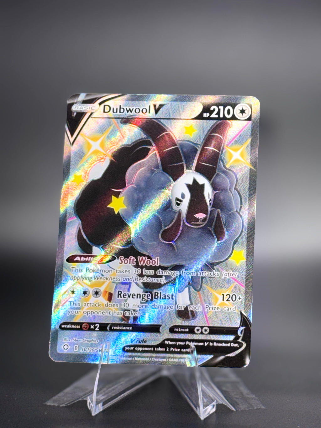 Dubwool V • Shining Fates: Shiny Vault • Shiny Holo Rare • Near Mint • Holofoil