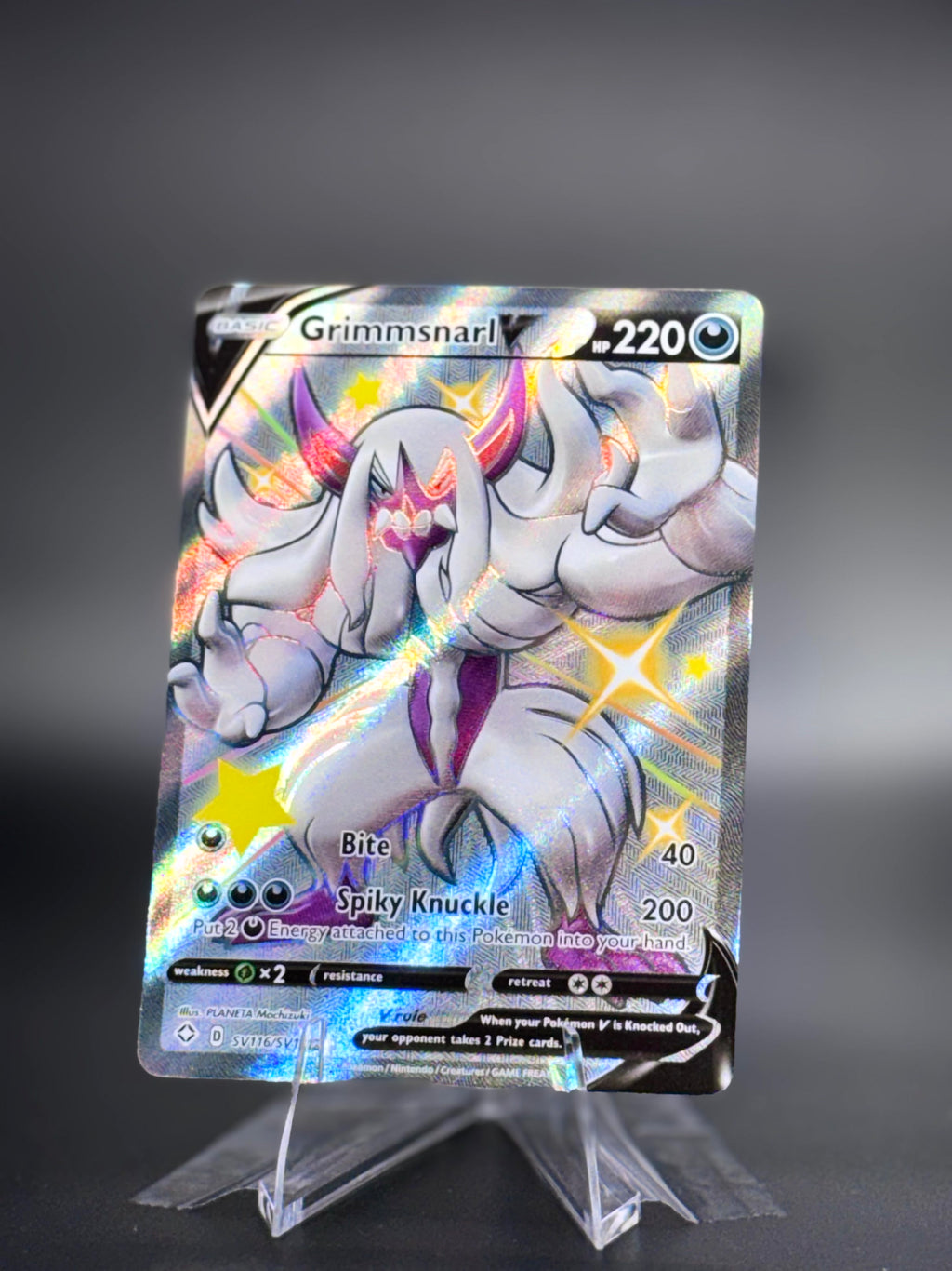 Grimmsnarl V • Shining Fates: Shiny Vault • Shiny Holo Rare • Near Mint • Holofoil