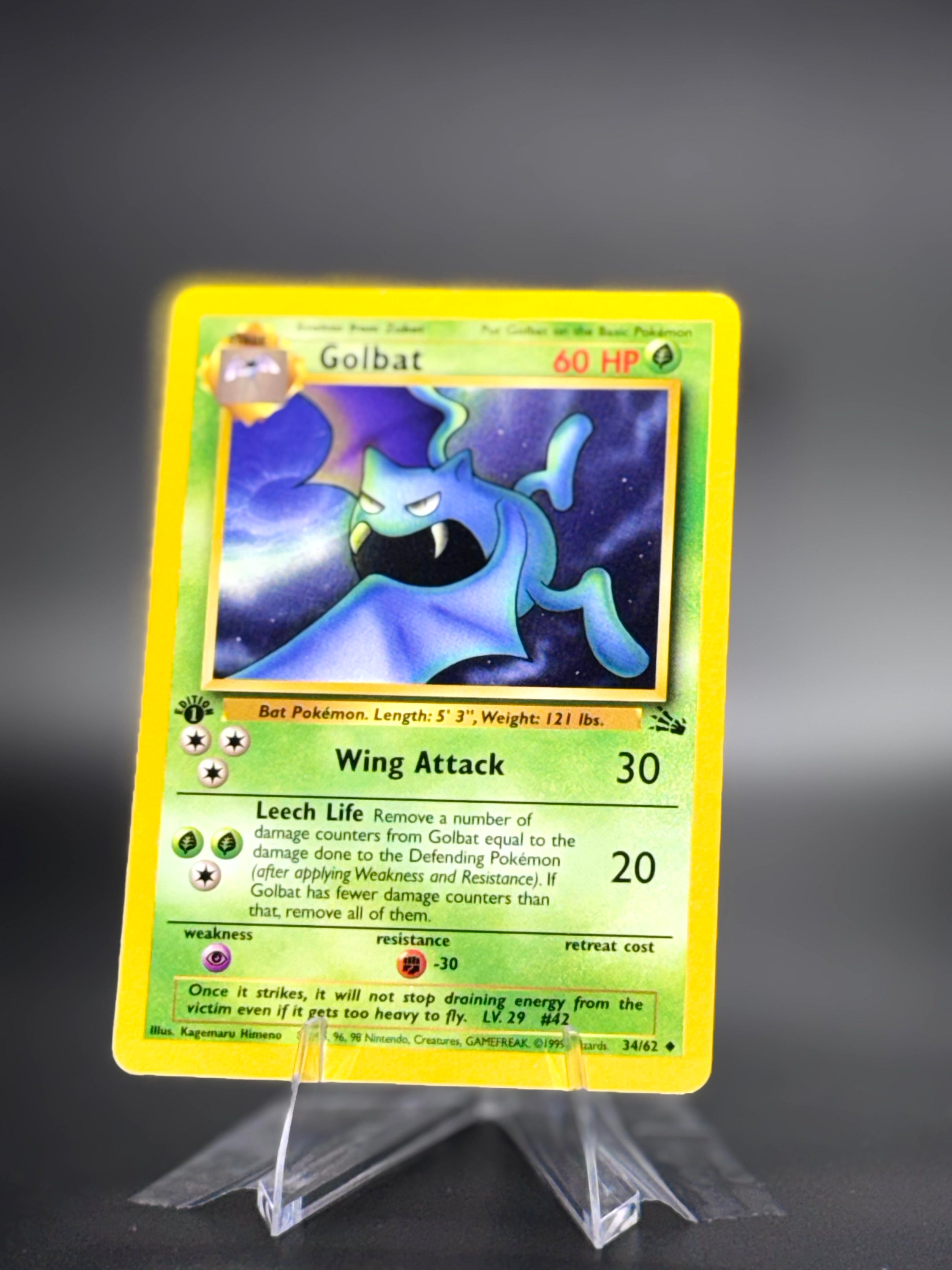 Golbat • Fossil • Uncommon • Lightly Played • 1st Edition