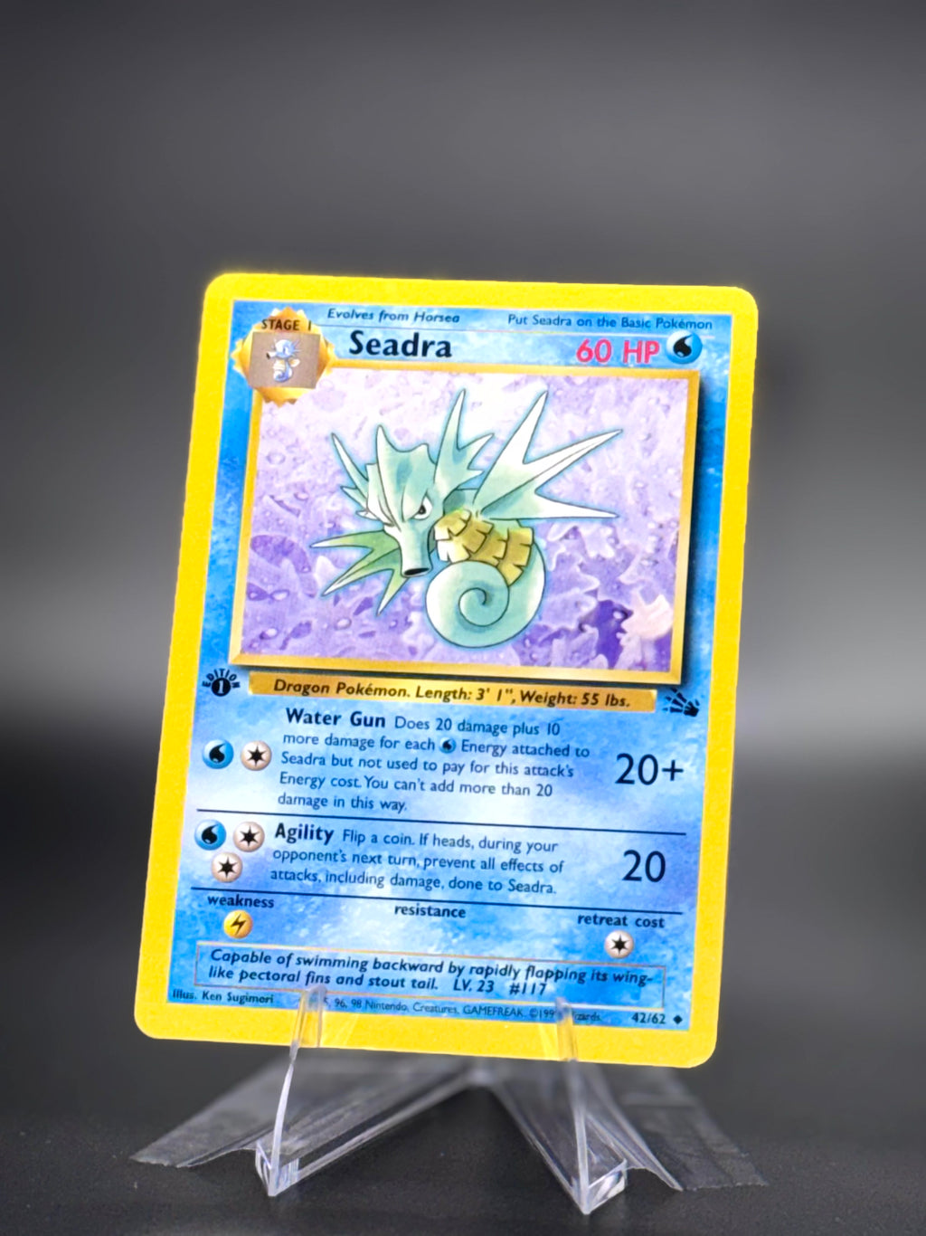Seadra • Fossil • Uncommon • Near Mint • 1st Edition