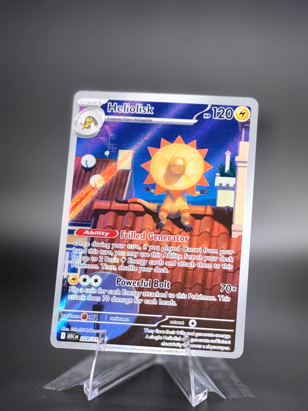 Heliolisk • Ascended Heroes • Illustration Rare • Near Mint • Holofoil