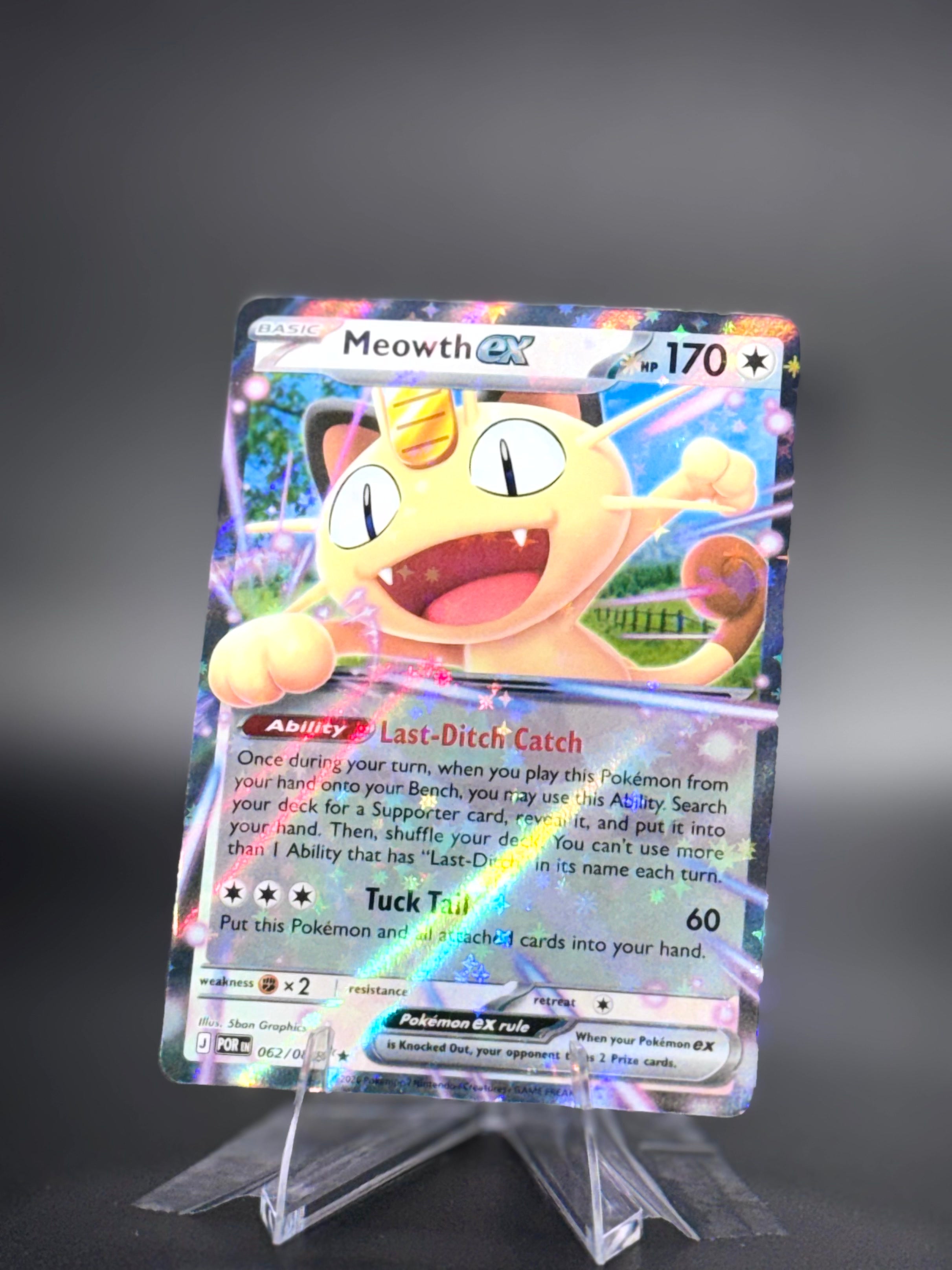 Meowth ex • Perfect Order • Double Rare • Near Mint • Holofoil