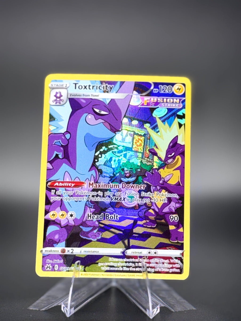 Toxtricity • Crown Zenith: Galarian Gallery • Holo Rare • Near Mint • Holofoil