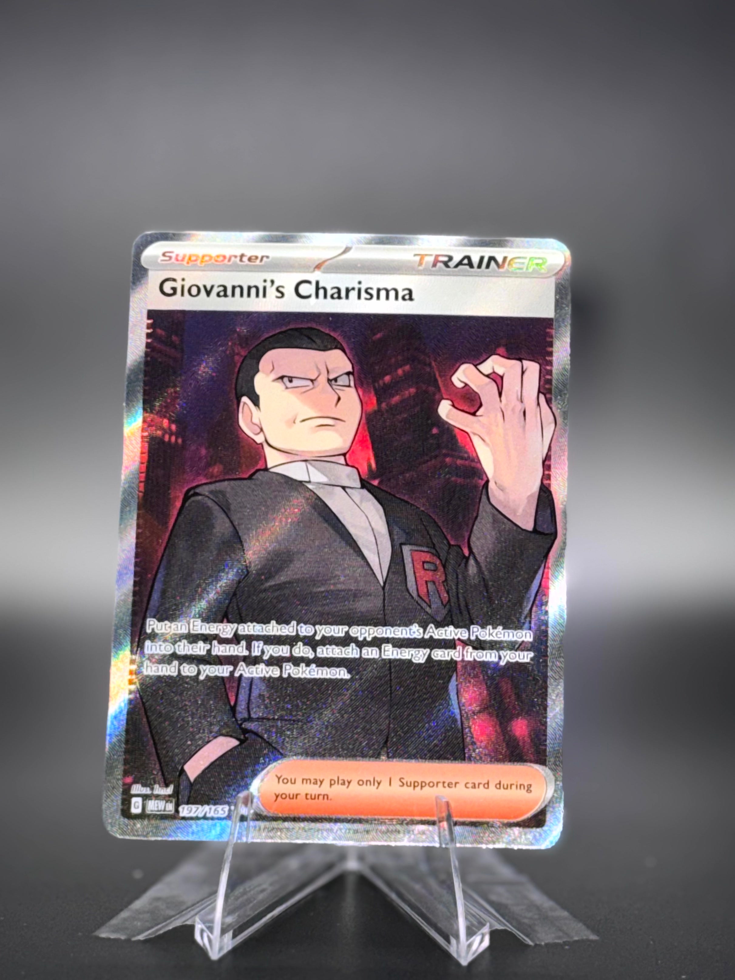 Giovanni's Charisma • SV: 151 • Ultra Rare • Near Mint • Holofoil