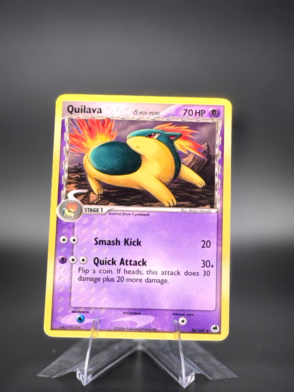 Quilava (Delta Species) • EX Dragon Frontiers • Uncommon • Near Mint • Normal