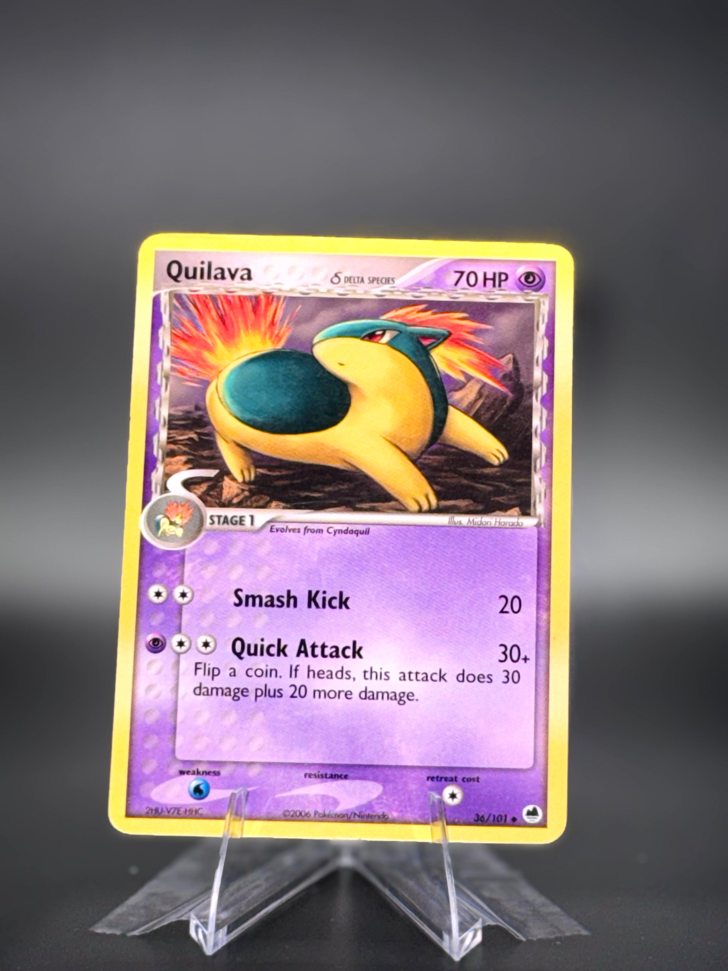 Quilava (Delta Species) • EX Dragon Frontiers • Uncommon • Near Mint • Normal