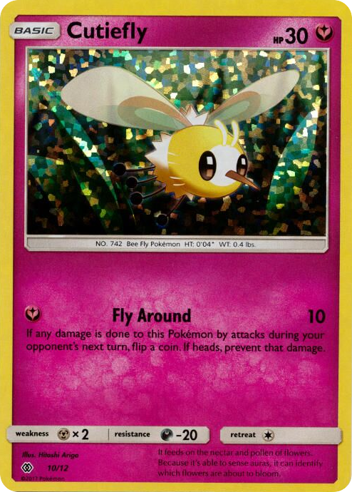 Cutiefly • McDonald's Collection 2017 • 10/12 • Near Mint • Holofoil