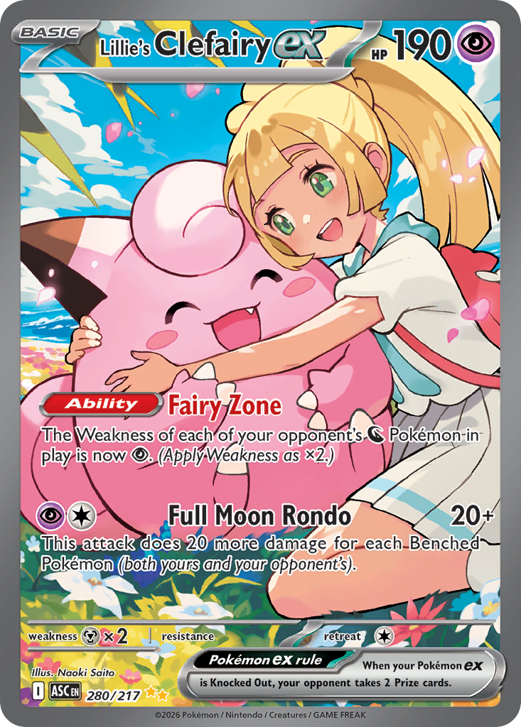 Lillie's Clefairy ex - Ascended Heroes - 280/217 - Holofoil
