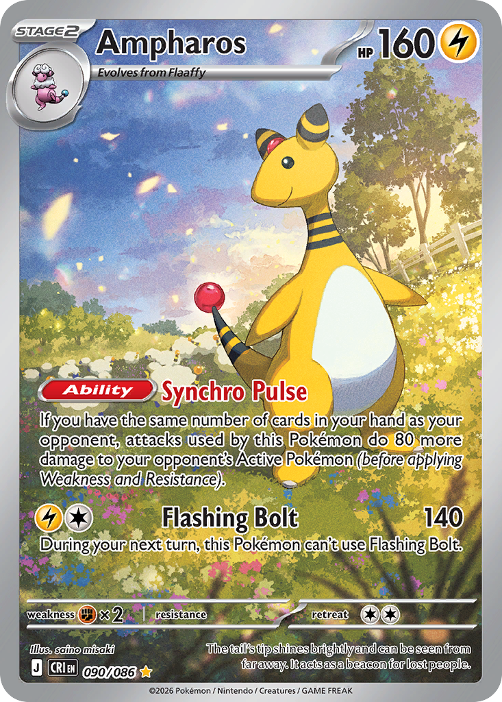 Ampharos - Chaos Rising - 090/086 - Holofoil