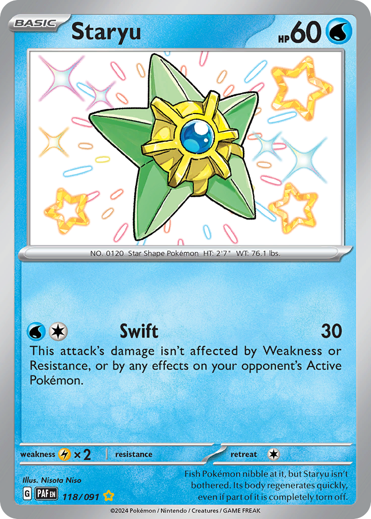 Staryu - Paldean Fates - 118/091 - Holofoil