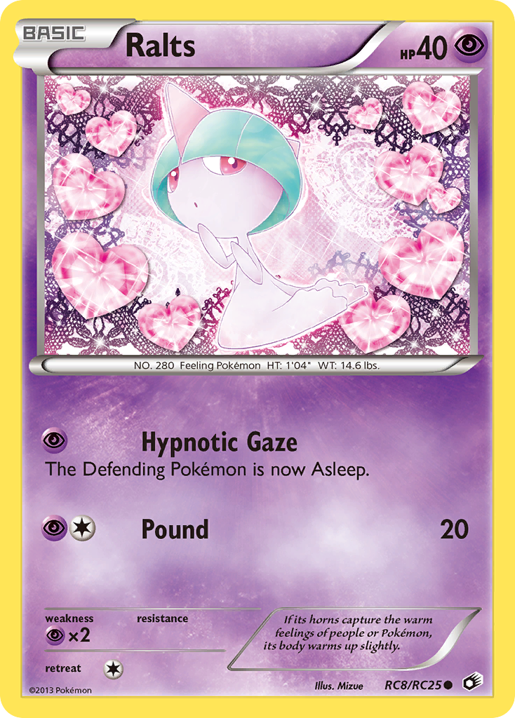 Ralts • Legendary Treasures • RC8/RC25 • Common • Near Mint • Holofoil
