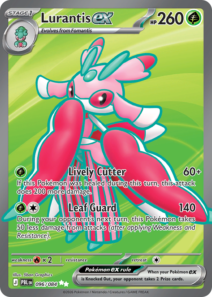 Lurantis ex • Pitch Black • 096/084 • Ultra Rare • Near Mint • Holofoil