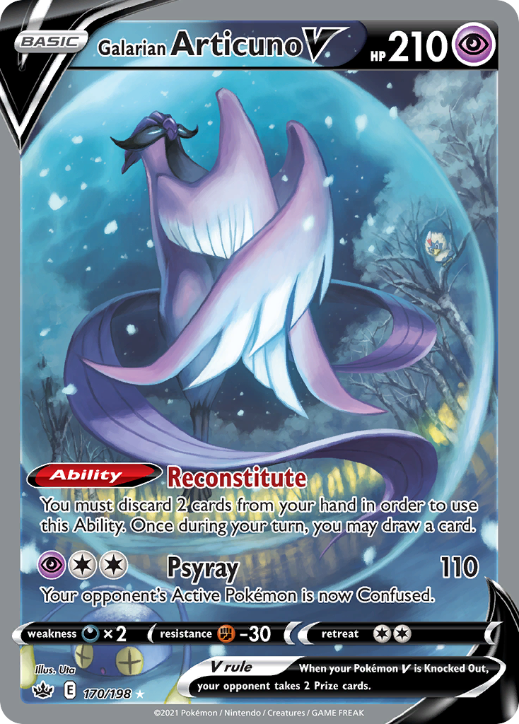Galarian Articuno V - Chilling Reign - 170/198 - Holofoil