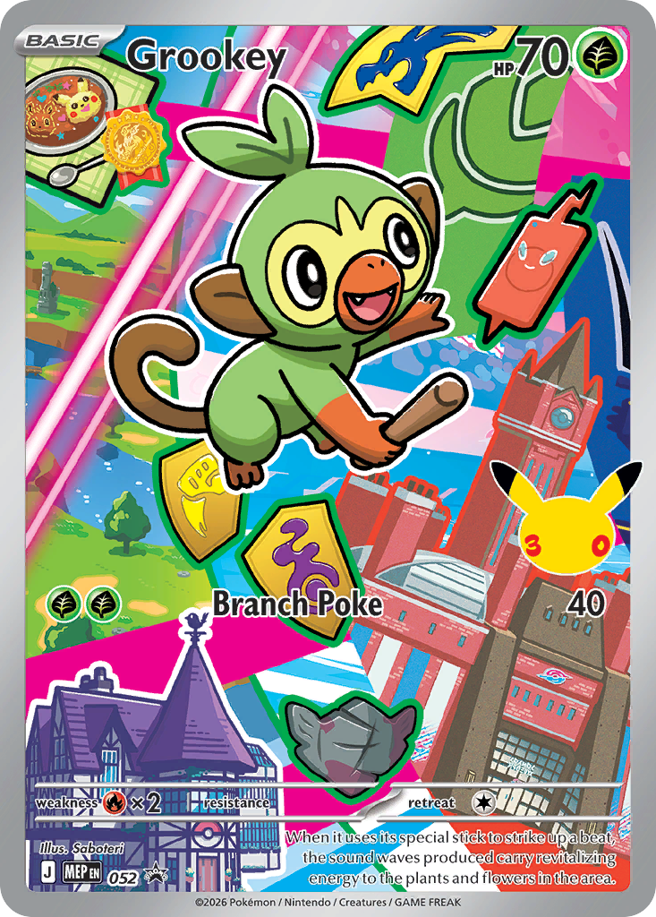 Grookey - Mega Evolution Black Star Promos - 052 - Holofoil