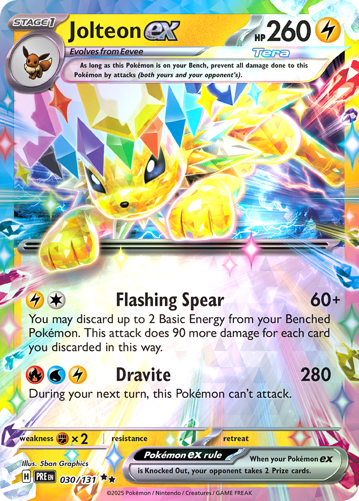 Jolteon ex • Prismatic Evolutions • Double Rare • Near Mint • Holofoil