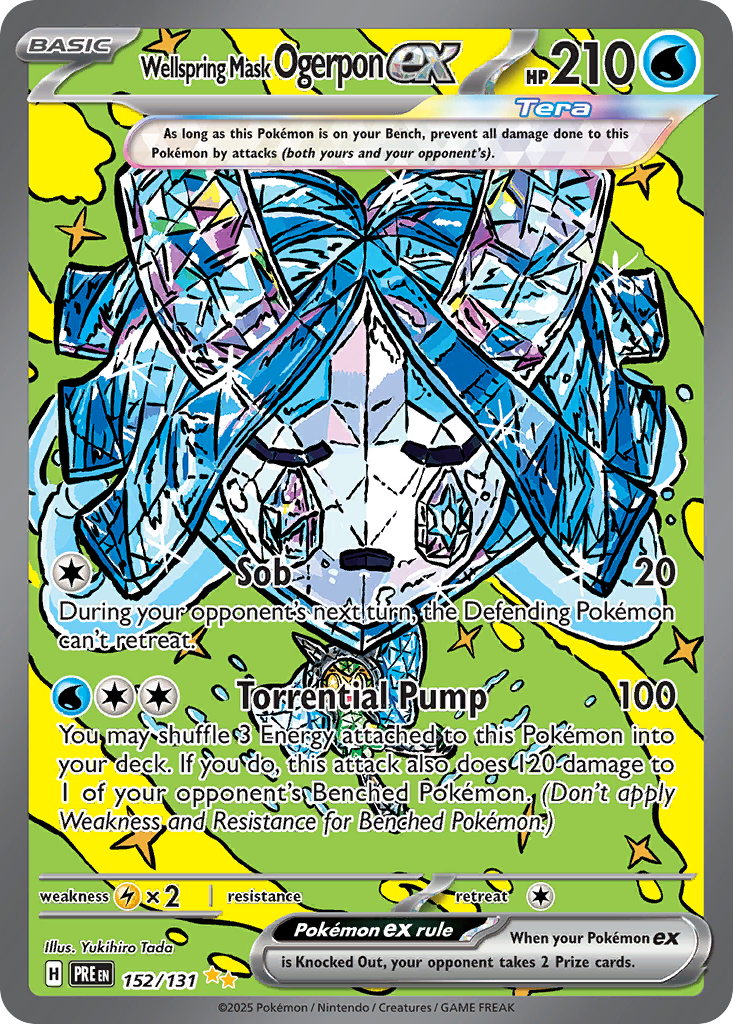 Wellspring Mask Ogerpon ex - Prismatic Evolutions - 152/131 - Holofoil