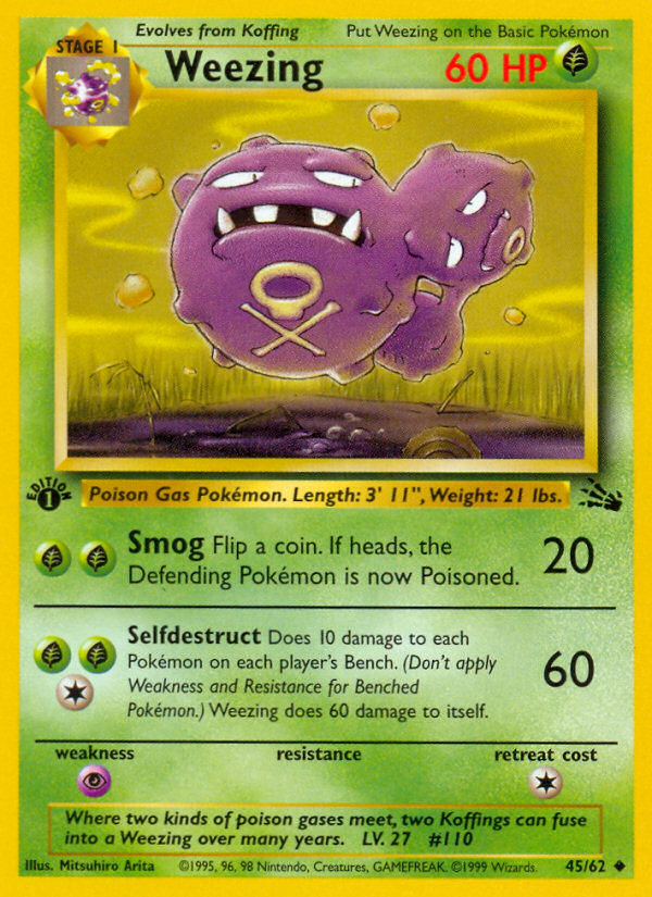 Weezing - Fossil - 45/62 - Unlimited
