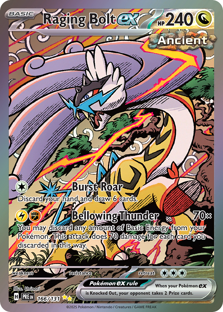 Raging Bolt ex • Prismatic Evolutions • Special Illustration Rare • Near Mint • Holofoil
