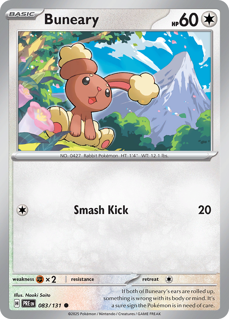 Buneary - Prismatic Evolutions - 083/131 - Master Ball Reverse Holofoil