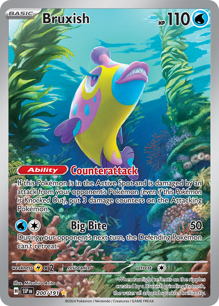 Bruxish • Surging Sparks • Illustration Rare • Near Mint • Holofoil
