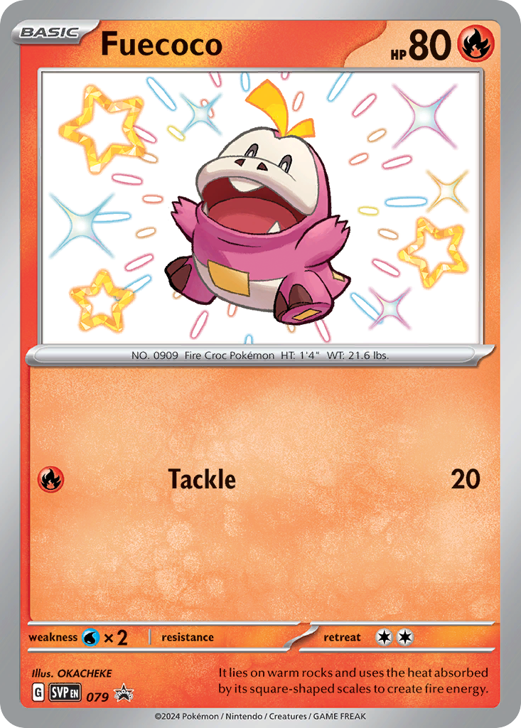 Fuecoco - Scarlet & Violet Black Star Promos - 079 - Holofoil