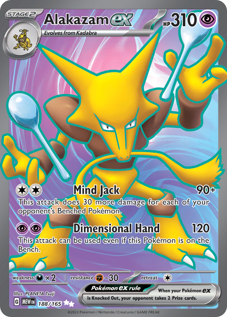Alakazam ex - 151 - 188/165 - Holofoil