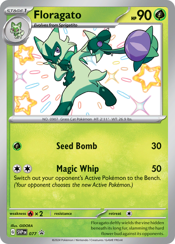 Floragato - Scarlet & Violet Black Star Promos - 077 - Holofoil