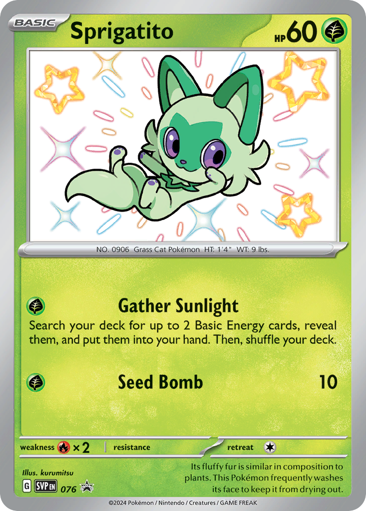 Sprigatito - Scarlet & Violet Black Star Promos - 076 - Holofoil