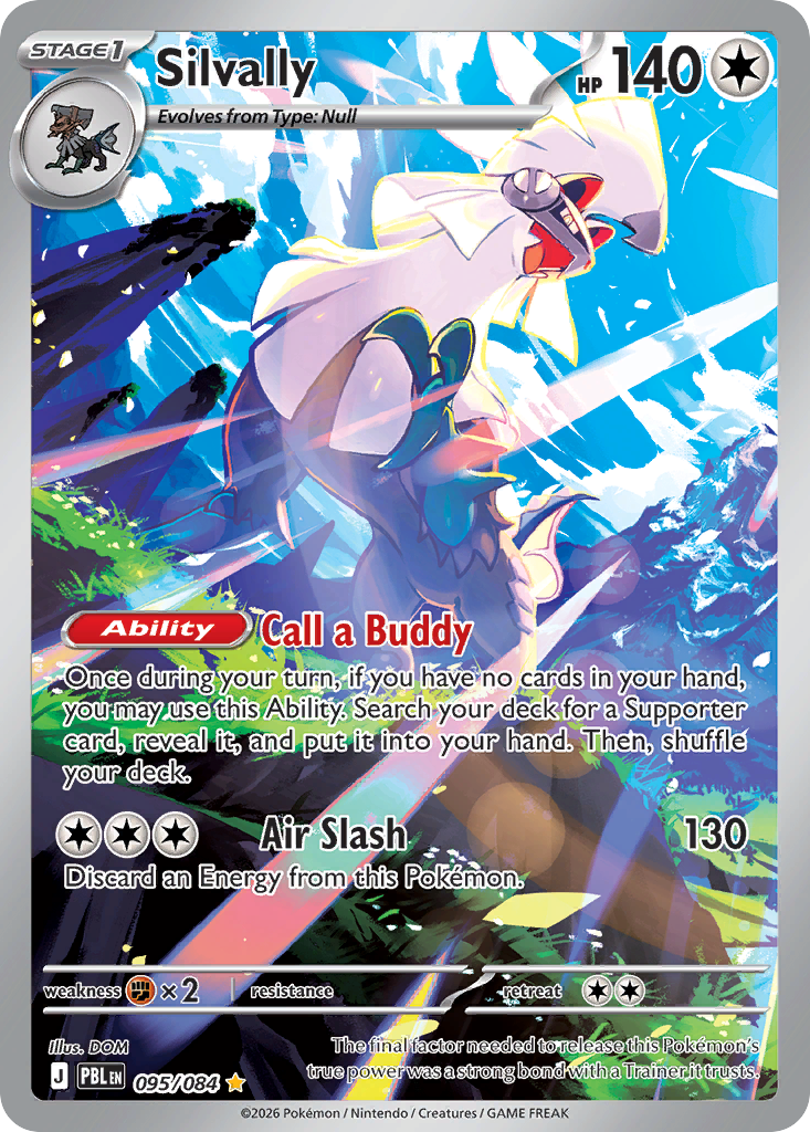 Silvally • Pitch Black • 095/084 • Illustration Rare • Near Mint • Holofoil