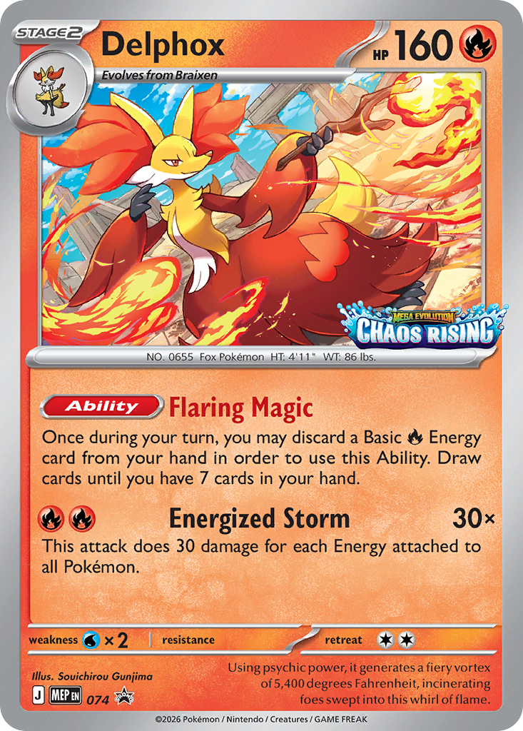Delphox - Mega Evolution Black Star Promos - 074 - Holofoil