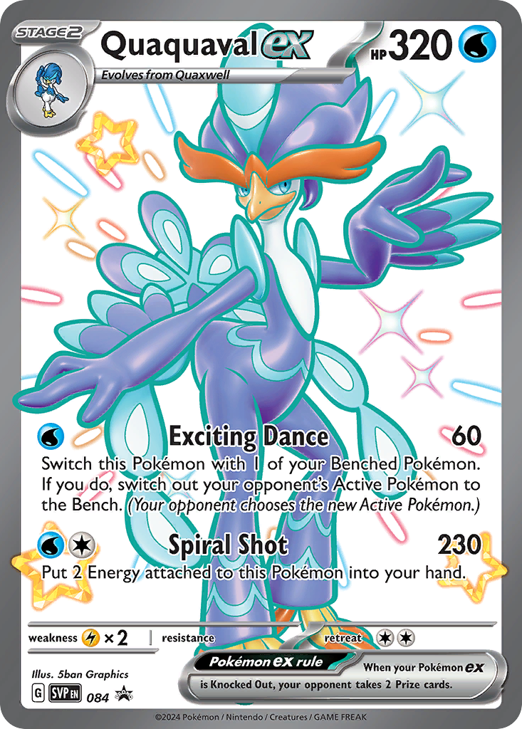 Quaquaval ex - Scarlet & Violet Black Star Promos - 084 - Holofoil