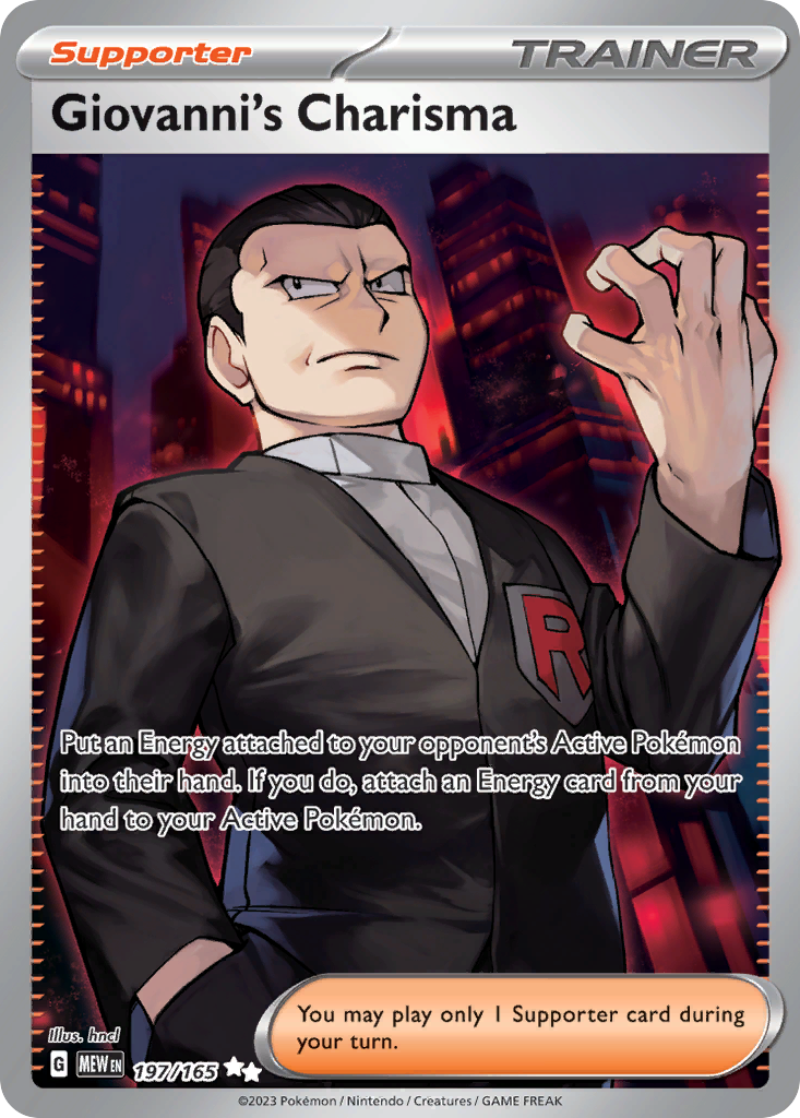 Giovanni's Charisma - 151 - 197/165 - Holofoil