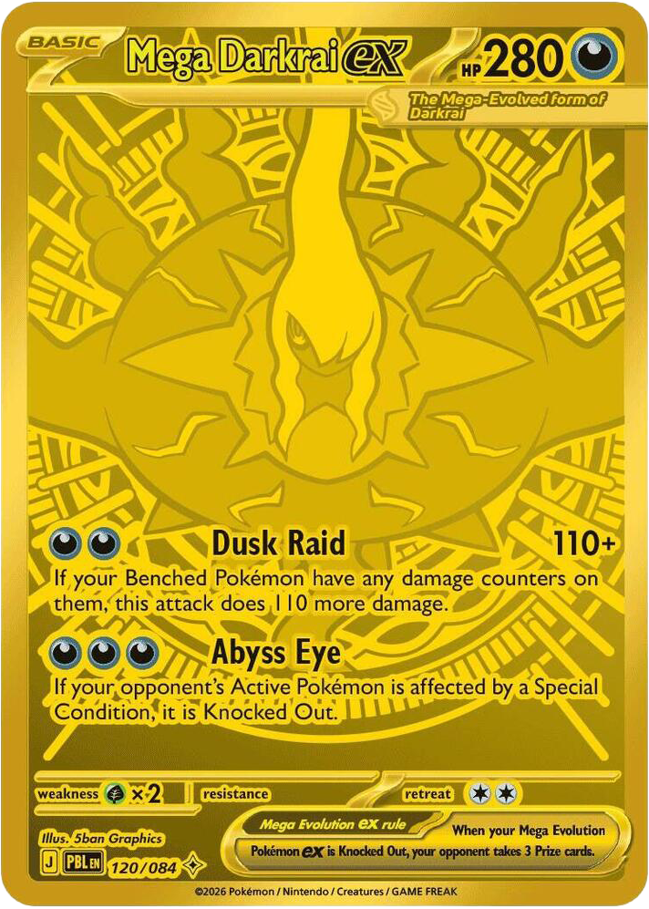 Mega Darkrai ex - Pitch Black - 120/084 - Holofoil