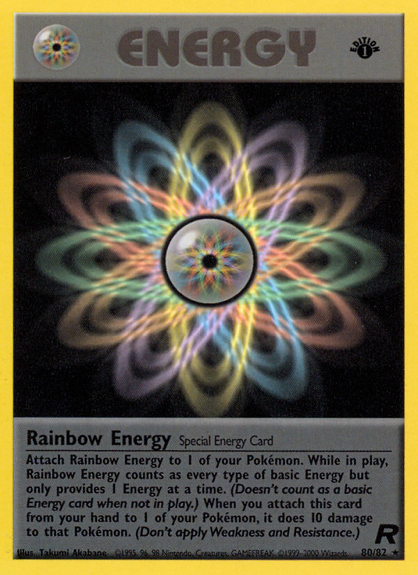 Rainbow Energy - Team Rocket - 80/82 - First Edition