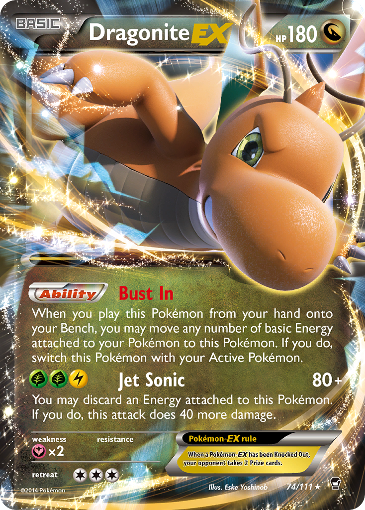 Dragonite-EX - Furious Fists - 74/111 - Holofoil