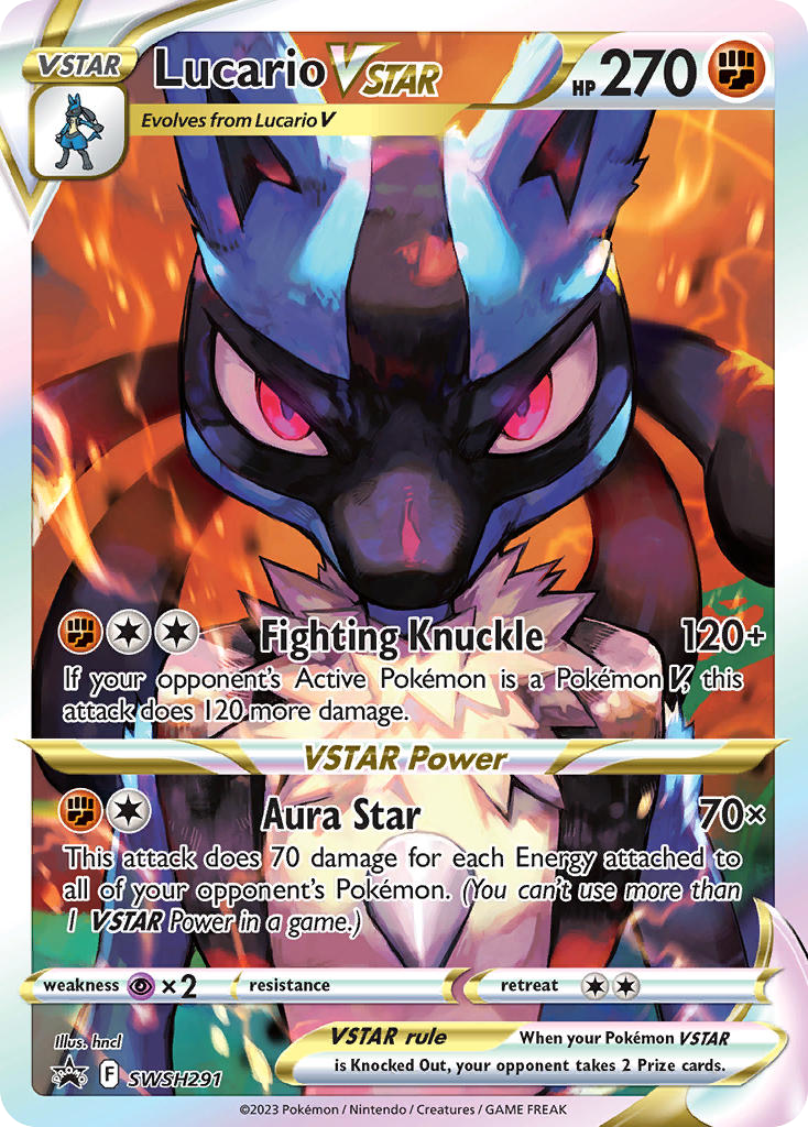 Lucario VSTAR • SWSH Black Star Promos • SWSH291 • Promo • Near Mint • Holofoil