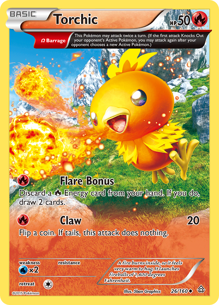 Torchic • Primal Clash • 26/160 • Uncommon • Near Mint • Normal