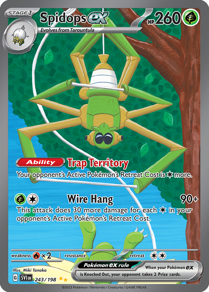 Spidops ex - Scarlet & Violet - 243/198 - Holofoil