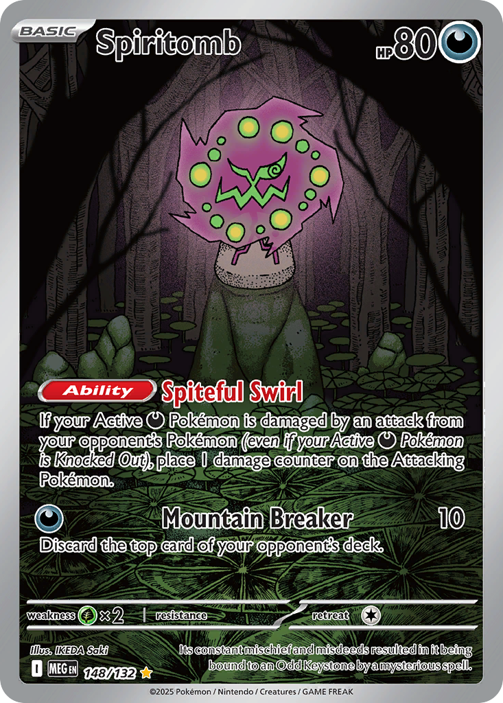 Spiritomb • Mega Evolution • 148/132 • Illustration Rare • Near Mint • Holofoil