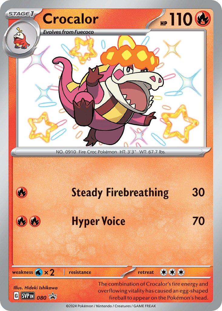 Crocalor - Scarlet & Violet Black Star Promos - 080 - Holofoil