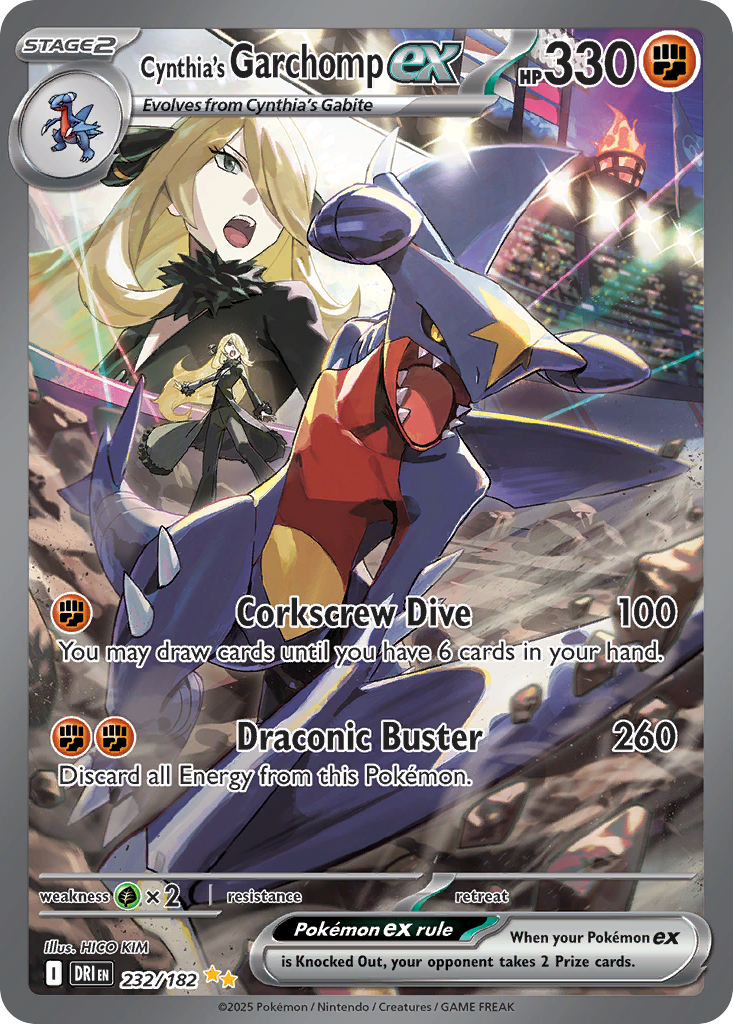 Cynthia's Garchomp ex • Destined Rivals • Special Illustration Rare • Near Mint • Holofoil
