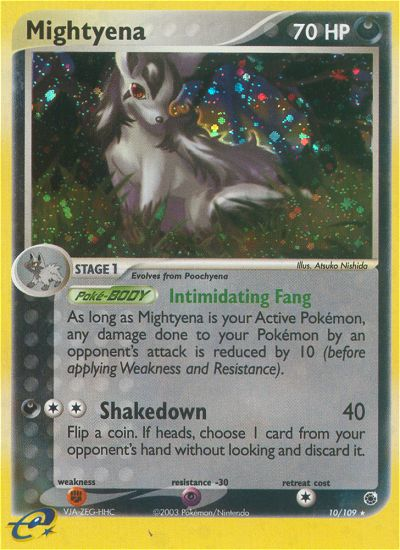 Mightyena - Ruby & Sapphire - 10/109 - Reverse Holofoil