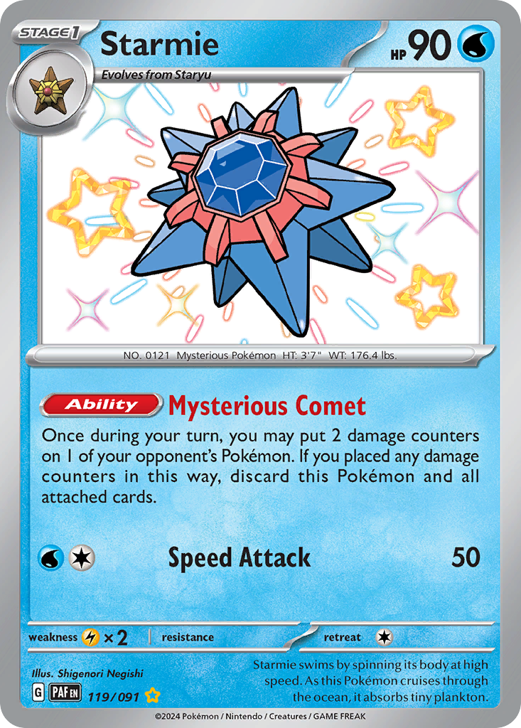 Starmie - Paldean Fates - 119/091 - Holofoil