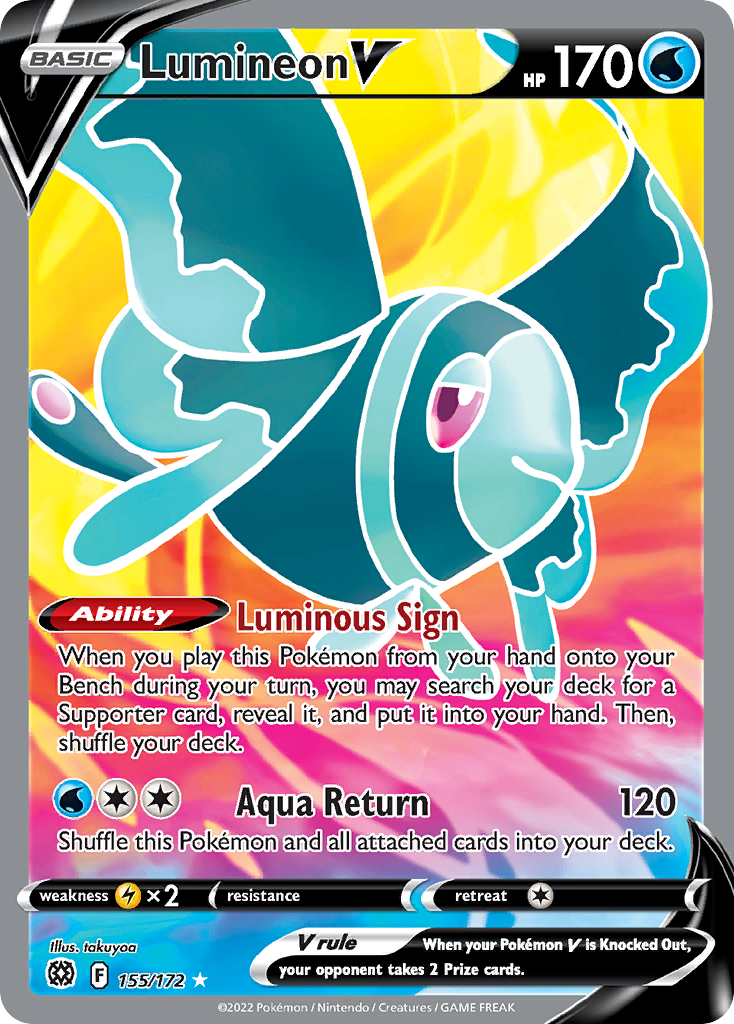 Lumineon V - Brilliant Stars - 155/172 - Holofoil